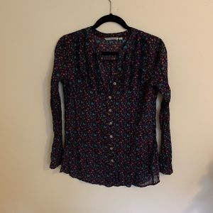 Floral blouse by mywearwoman size 40